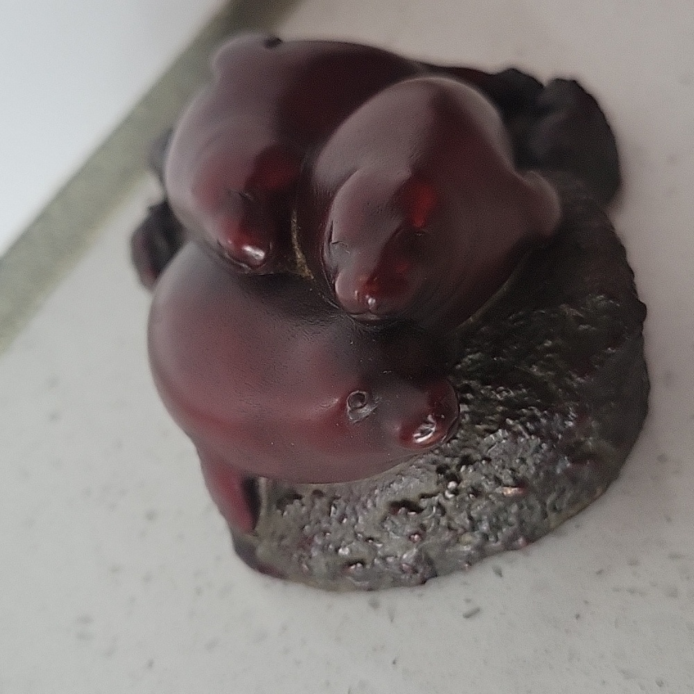 Vintage Boma 3 Seals on a Rock Figure Canadian - Picture 2 of 7